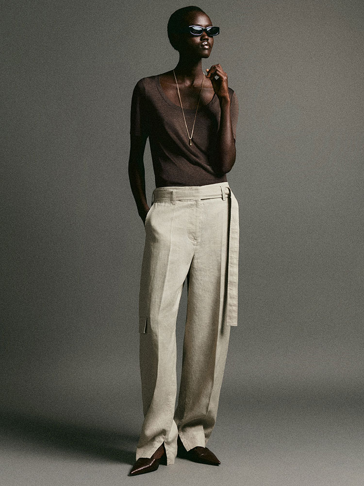 スリムシルクTシャツ